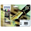 Epson 16 Inkjet Cartridge Pen & Crossword [Pack 4] - C13T16264010