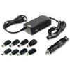 Laptop Power Adaptor DC Car Charger with 8 Tips/Connectors - CUC009A