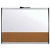 Quartet Combination Board Magnetic Drywipe and Cork Arched - 1903810