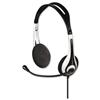 Computer Headset Ultra Light 1m Cable Black - 5836
