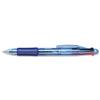 4-Colour Ball Pen 1mm Tip 0.5mm Line Black Blue [Pack 12] - AA99-3K