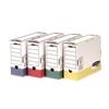 Fellowes Bankers Transfer Box 100mm A4 Rainbow [Pack 12] - 0039101