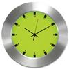 GLO Aluminium Wall Clock Green Face 310mm Diameter - GLO Clock Green