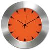 GLO Aluminium Wall Clock Orange Face 310mm Diameter - GLO Clock Orange
