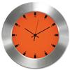 GLO Aluminium Wall Clock Orange Face 310mm Diameter - GLO Clock Orange