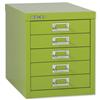 GLO by Bisley SoHo Multidrawer Cabinet 5-Drawer H325mm - H155NL Lime