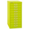 GLO by Bisley SoHo Multidrawer Cabinet 10-Drawer - H2910NL Lime