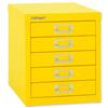 GLO by Bisley SoHo Multidrawer Cabinet 5-Drawer - H125NL Yellow