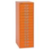 GLO by Bisley SoHo Multidrawer Cabinet 15-Drawer - H3915NL Orange