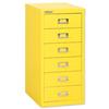 GLO by Bisley SoHo Multidrawer Cabinet 6-Drawer - H296NL Yellow