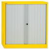 GLO by Bisley Tambour Cupboard Steel Side-opening - AST40W Yellow