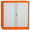 GLO by Bisley Tambour Cupboard Steel Side-opening - AST40W Orange