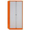 GLO by Bisley Tambour Cupboard Steel Side-opening - AST78W Orange