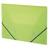 GLO Elasticated Polypropylene Folder A4 Green [Pack 12] - 687-GREEN
