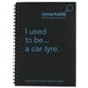 Remarkable Recycled Tyre Notepad Wirebound [Pack 5] - 7131-0020-002