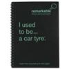 Remarkable Recycled Tyre Notepad Wirebound [Pack 5] - 7131-0020-003