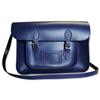 Remarkable Recycled Leather Satchel 15inch Blue - 7700-1000-023
