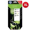 Hewlett Packard (HP) No. 940XL Inkjet Cartridge [Pack 4] - C2N93AE