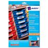 Avery Removable Tray and File Labels White 8 per Sheet - E3214