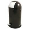 Bullet Shape Round Pedal Operated Bin Black 33 Litre - SPC/CAN04/BLK