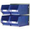 Barton Bin Kit Louvred Panel and 4 x TC4 Bins Blue - 010097GB