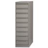 Bisley Filing Cabinet 9-Drawer 152x102mm Card Index or Video W413xD622xH1321mm Goose Grey Ref BCF64-73