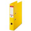 Esselte No. 1 Power Lever Arch File PP Slotted 75mm Spine Foolscap Yellow Ref 48081 [Pack 10]