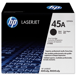 Hewlett Packard (HP) 45A Laser Toner Cartridge Page Life 18000pp Black [for LaserJet 4345] Ref Q5945A
