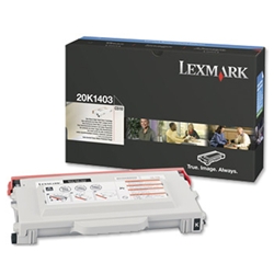 Lexmark Laser Toner Cartridge High Yield Page Life 6600pp Black Ref 20K1403
