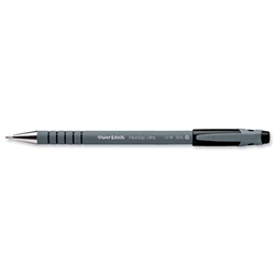 Paper Mate Flexgrip Ultra Ball Point Pen Medium 1.0mm Tip 0.4mm Line Black Ref PS0190113 [Pack 12]