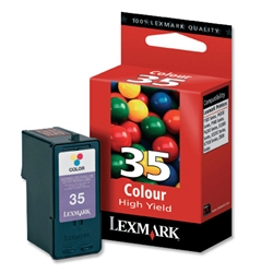 Lexmark Inkjet Cartridge High Yield Page Life 450pp Colour Ref 18C0035E