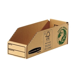Bankers Box by Fellowes Parts Bin Corrugated Fibreboard Packed Flat W98xD280xH102mm Ref 07353 [Pack 50]