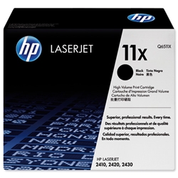 Hewlett Packard (HP) 11X Laser Toner Cartridge High Yield Page Life 12000pp Black Ref Q6511X