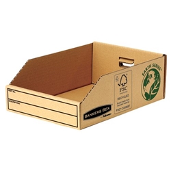 Fellowes Basics Parts Bin Corrugated Fibreboard Packed Flat W200xD280xH102mm Ref 07355 [Pack 50]