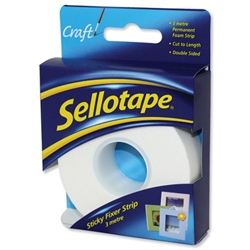 Sellotape Sticky Fixer Strip Roll 25mm x 3m Ref 1445400