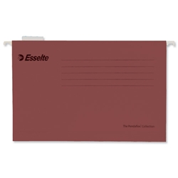 Esselte Pendaflex Suspension File Kraft V-Base 15mm Square 30mm A4 Red Ref 90316 [Pack 25]