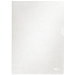Copy-safe Folders from Esselte,  Plastic Cut Flush A4 Folders, Clear Ref 54830/54832, [Pack 100]