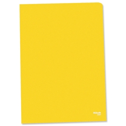 Esselte Copy-safe Folder Plastic Cut Flush A4 Yellow Ref 54842 [Pack 100]