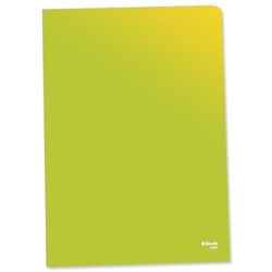 Esselte Copy-safe Folder Plastic Cut Flush A4 Green Ref 54838 [Pack 100]