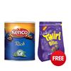 Kenco Really Rich Instant Coffee Tin 750g Ref A01872 - FREE Twirl Bites Kenco Really Rich Instant Coffee Tin 750g Ref A01872 - FREE Twirl Bites