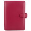 Filofax Metropol Personal Organiser Leather-look Grain Effect PU Personal Raspberry Ref 026905