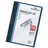 Durable Duraclip Folder PVC Clear Front 3mm [Pack 25] - 2200/28