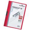 Durable Duraclip Folder PVC Clear Front 3mm [Pack 25] - 2200/03