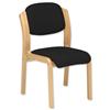 Trexus Side Chair Wood Upholstered Stackable Seat W405xD500xH480mm Pyra Black Trexus Side Chair Wood Upholstered Stackable Seat W405xD500xH480mm Pyra Black