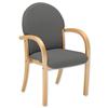 Trexus Visitor Armchair Wood Upholstered Stackable Back H510mm W500xD460xH470mm Pyra Perth