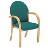Trexus Visitor Armchair Wood Upholstered Stackable Back H510mm W500xD460xH470mm Pyra Green Trexus Visitor Armchair Wood Upholstered Stackable Back H510mm W500xD460xH470mm Pyra Green