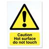 Stewart Superior Catering Sign Caution Hot Surface Vinyl - CS005SAV