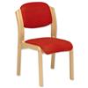 Trexus Side Chair Wood Upholstered Stackable Seat W405xD500xH480mm Pyra Red Trexus Side Chair Wood Upholstered Stackable Seat W405xD500xH480mm Pyra Red