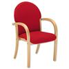 Trexus Visitor Armchair Wood Upholstered Stackable Back H510mm W500xD460xH470mm Pyra Red Trexus Visitor Armchair Wood Upholstered Stackable Back H510mm W500xD460xH470mm Pyra Red