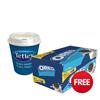 Tetley On The Go Tea Bags with Double Walled Non Spill Ref A07244 [Pack 300] - FREE Oreos
